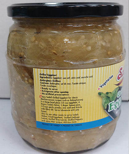 Canned eggplant/Sadaf/655g