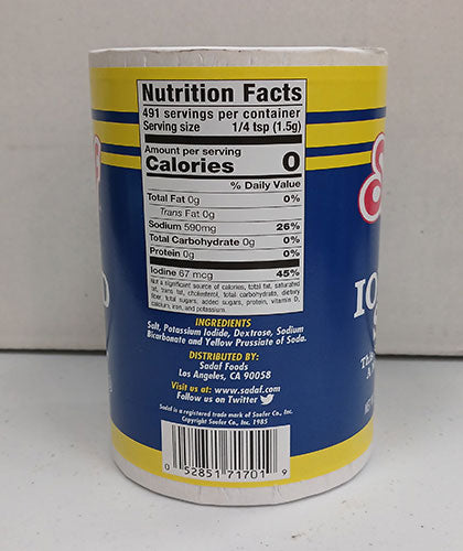 Iodized salt/Sadaf/ 737g