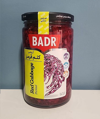 ترشی کلم قرمز/برند بدر/630 گرمی