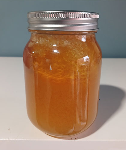 عسل طبیعی همراه با موم/ 850 گرمی