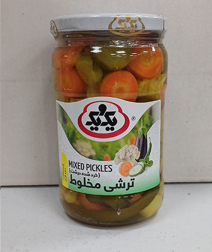 ترشی مخلوط درشت/یک و یک/ 640گ