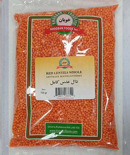 دال عدس کامل/خوبان/ 750گ