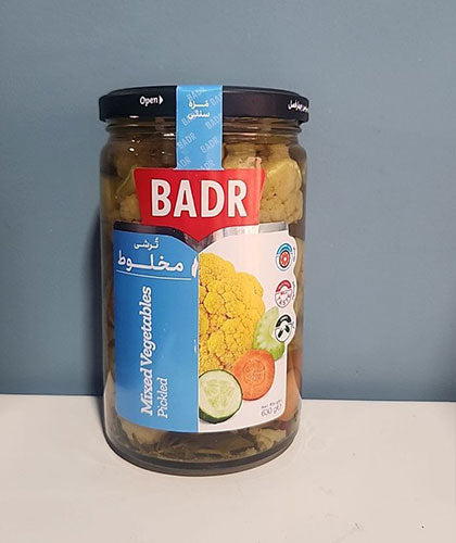 ترشی مخلوط/ برند بدر/ 630 گرمی
