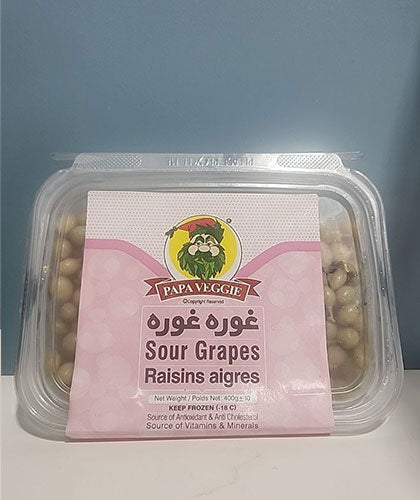 غوره منجمد/ برند پاپاوجی/ 400 گرمی